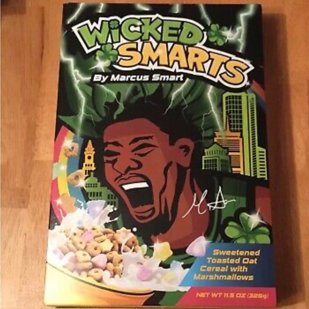 Wicked smarts cereal .. Boston Celtics …. Marcus smart
